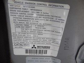 2001 MITSUBISHI MONTERO XLS SILVER 3.5 AT 4WD 203965